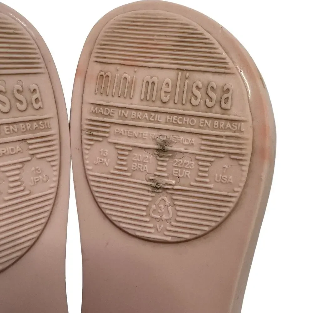 MINI MELISSA Ultragirl Dog Mary Jane Flat in Light Pink Size 7 Toddler Frenchie